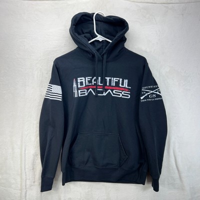 Grunt Style Beautiful Badass Black Pullover Hoodie Women's Medium