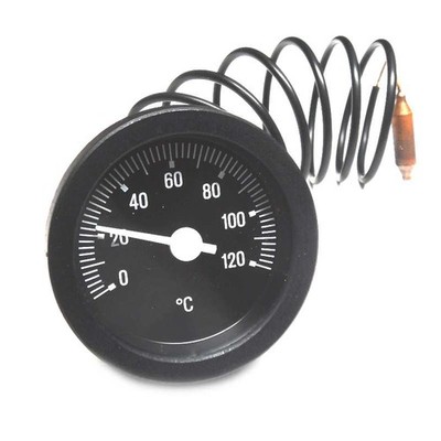 0-120°C Einbau-Thermometer mit 1m Kapillare, Einbau-Ø 52-55mm, DN52, CEWAL T52P