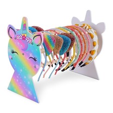 Unicorn Castle Headband Holder, Hair Accessories Organiser for Girls Rainbow
