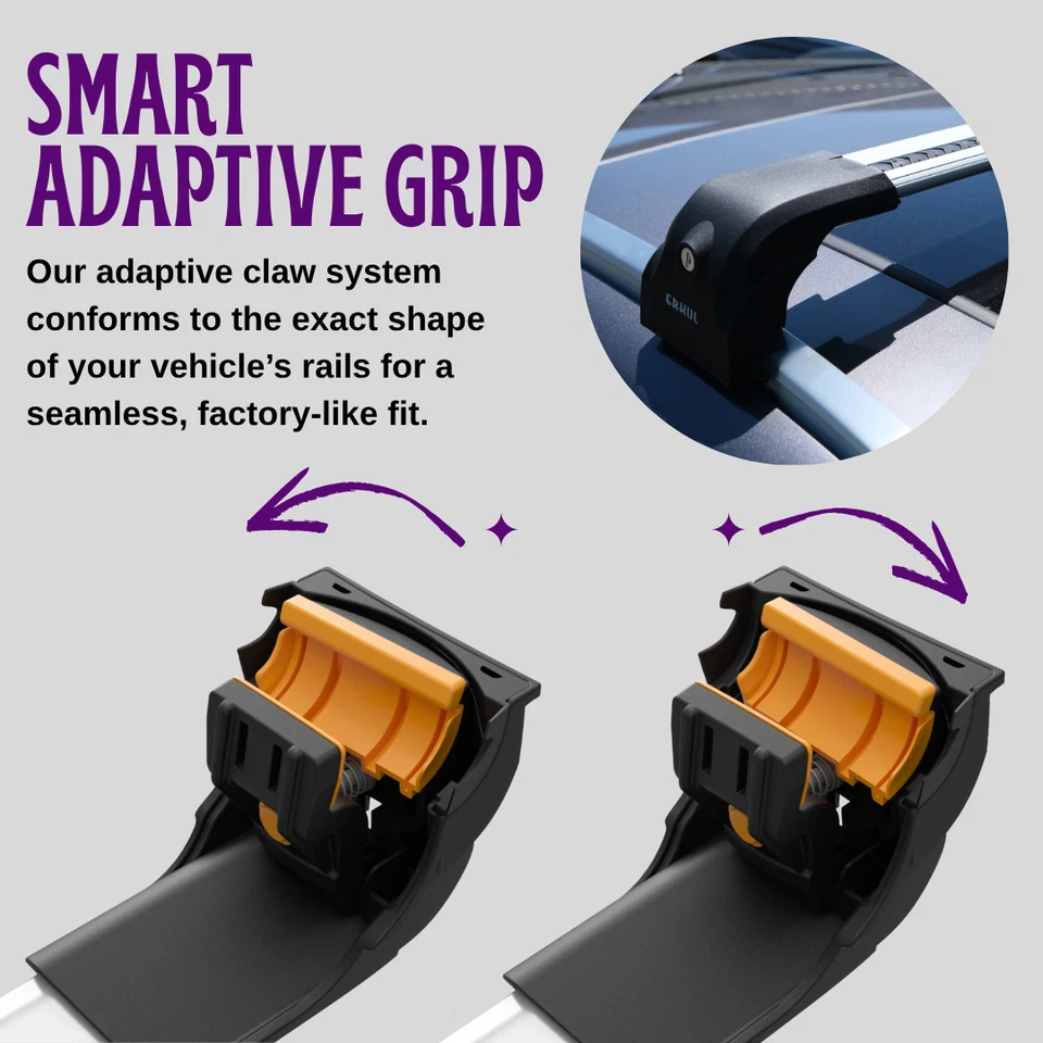 Barras transversales de techo 220 lb para Mazda CX-90 CX90 2024-2026 - plateadas Foto 4 de 4