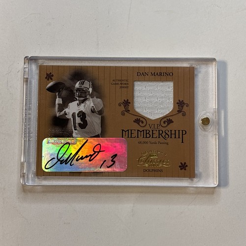2003 Donruss Classics Dan Marino #M2 Jersey Patch Autograph #039 /250 Dolphins - Picture 7 of 7