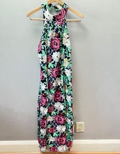 Boston Proper Womens Size 12 High Neck Floral Lace Trumpet Dress