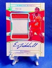 EJ Lidell National Treasures Collegiate Gold /10 Rookie Patch Auto 31 Brooklyn📈