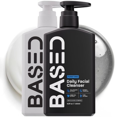 BASED Daily Skincare Duo | Purifying Face Wash + Restoring Moisturizer | Buil...