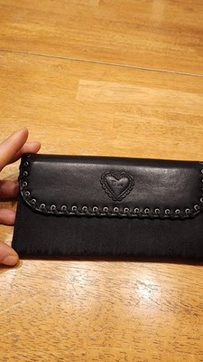 pre-owned Christian Dior wallet  Trotter monogram canvas, leather heart emblem.