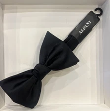 Alfani Men's Oversized Satin Solid Bow Tie (Black, One Size) Retail $55.00