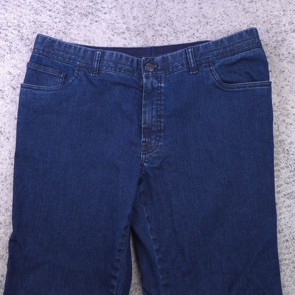 Pantalones de mezclilla Brioni para hombre 39x26,5 Chamonix pierna recta elásticos ajuste cómodo a medida azul Foto 3 de 4