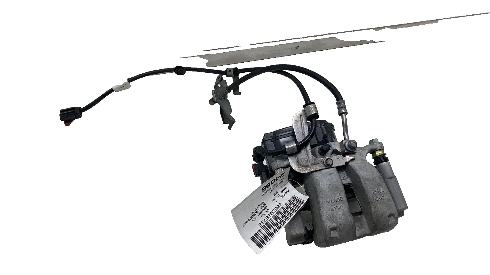 ⭕ 2020-2024 Tesla Model Y Rear Left Caliper w/ Brake Line Hose BASE 1044623-00-H