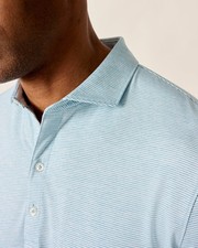Performance Jersey Polo - Lyndonn Stripe johnnie-O Mens Size XL 7849199