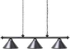 Wellmet Pool Table Lights with 3 Metal Shades for 7-9ft Dining Table, Man Cave