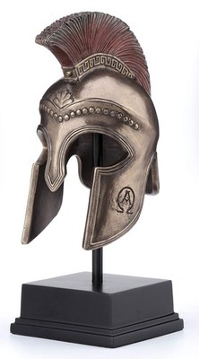 Veronese Design Spartan Hoplite Helmet Display Sculpture,Sculptures & Figurines