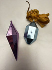 Vintage Jewelbrite Diorama Ornaments – Faceted Plastic – Lot of 2 – Mid-Century — photo 8