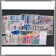 Timbres France 1977 neufs** -  Année complète - N°1914 à 1961 - 48 Timbres