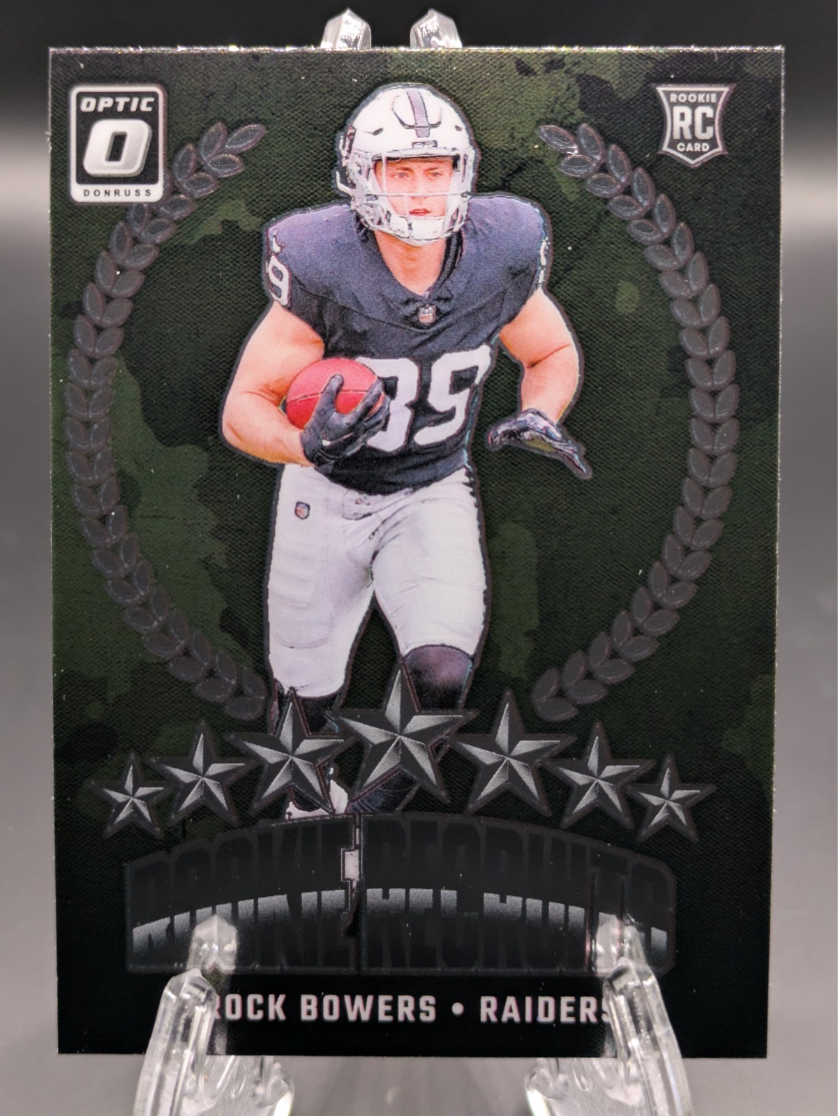 2024 Donruss Optic Football Brock Bowers RC Rookie Recruits Base #6 Raiders