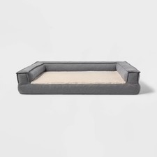 3-Sided Bolster Dog Bed - L - Boots  Barkley