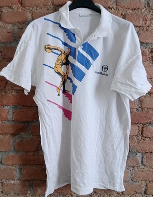 SERGIO TACCHINI SAMPRAS Discobolo Vintage 90s Polo Shirt Tennis XL