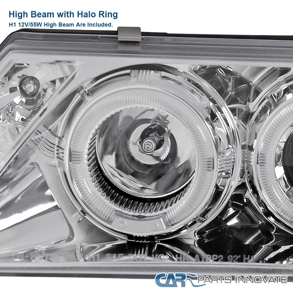 Fits 95-99 Sentra 200SX Clear LED Halo Projector Headlights Left+Right Foto 3 de 4