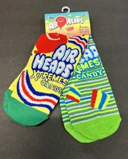 Odd Crazy Fun Socks Socks! Air Heads 2 Pairs Low Cut