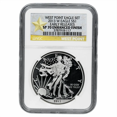 2013W American Silver Eagle $1 NGC SP 70 Enhanced Finish