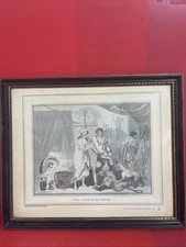 VTG Four o'clock in the Country Lithograph Colonial Williamsburg Reproduction