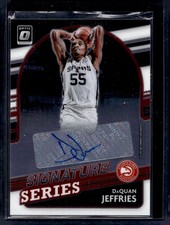 2021-22 Donruss Optic #SS-DQJ DaQuan Jeffries Signature Series Auto Hawks R03