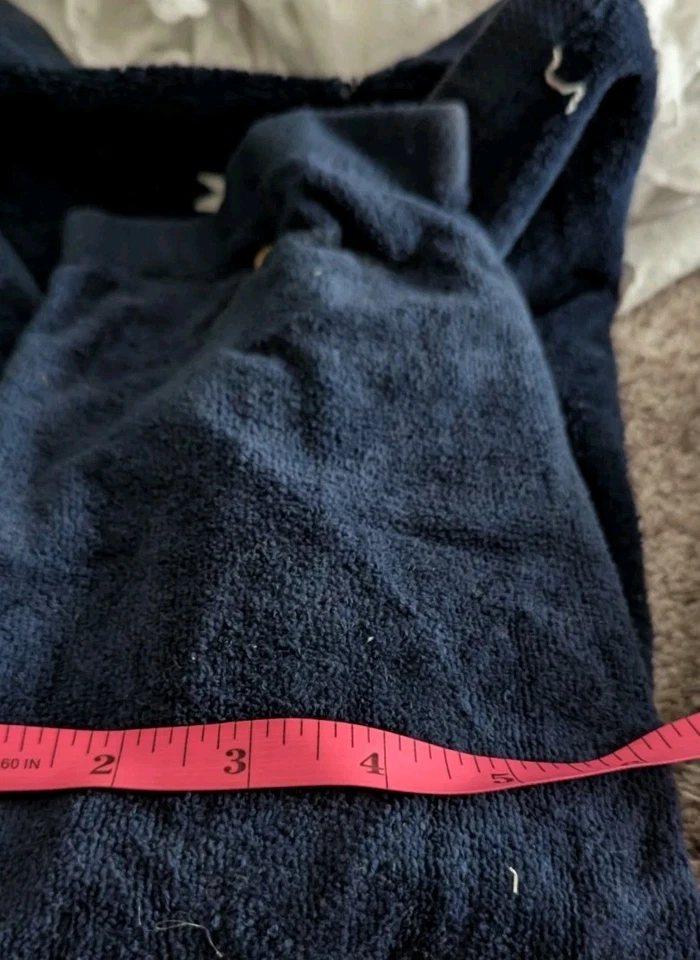 Toalla de Torneo de Golf LPGA Uniden Invitational De Colección Azul Marino Años 80 Nancy López Foto 4 de 4