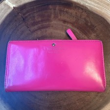Kate Spade New York Hot Pink Cedar Street Stacy Slim Leather Bifold Wallet