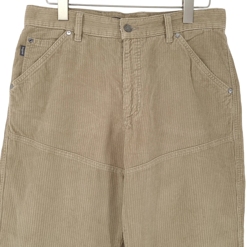 Jean En Velours Côtelé Vintage Bugatti Pour Homme Coupe Droite Taille W34 L32 - Photo 2/4