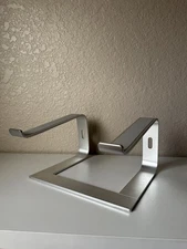 Laptop Riser Computer Stand Aluminum Silver Ergonomic for Desk for 10-15.6"
