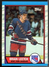 Brian Leetch Rookie Card 1989-90 O-Pee-Chee #136. rookie card picture