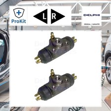 2x ORIGINAL® Delphi Radbremszylinder Hinten, Links, Rechts für Skoda Favorit