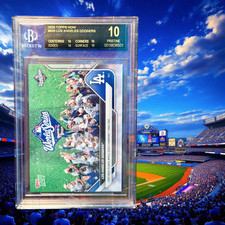 2025 TOPPS NOWLOS ANGELES DODGERS BGS 10 BLACK LABEL #929 WORLD CHAMPIONS 8687