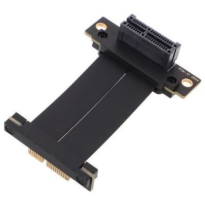 Pci-e Riser Cable Pcie Adapter Card 5cm Gpu Extension 90 Degree Extender