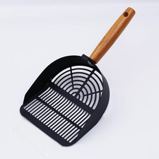 Stainless Steel Cat Litter Scoop, Metal Litter Scooper with Strip Holes, Kitten