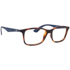 Ray-Ban Eyeglasses RB 7047 5574 Light Havana/Navy Blue Square Frame 54 17 140