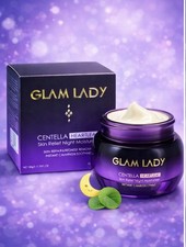 GLAM LADY Centella Heartleaf Night Moisturizer 50g Redness Relief Cream