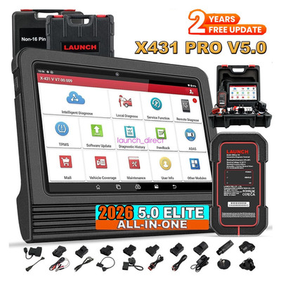 LAUNCH X431 Pro V5.0 V+ Car OBD2 Bidirectional Diagnostic ScannerTool ECU Coding