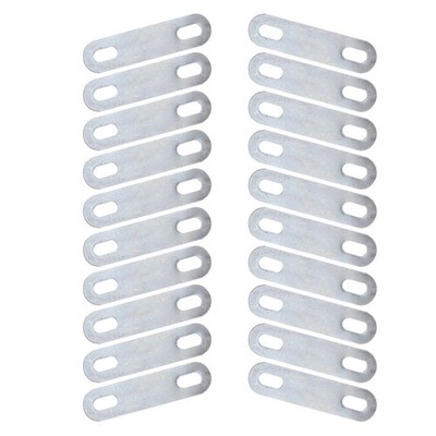 8-Piece Trailer Stake Rack Connector Brackets - 90° Straight Zinc-Plated Steel Latch Set For Wood Sides - View #5