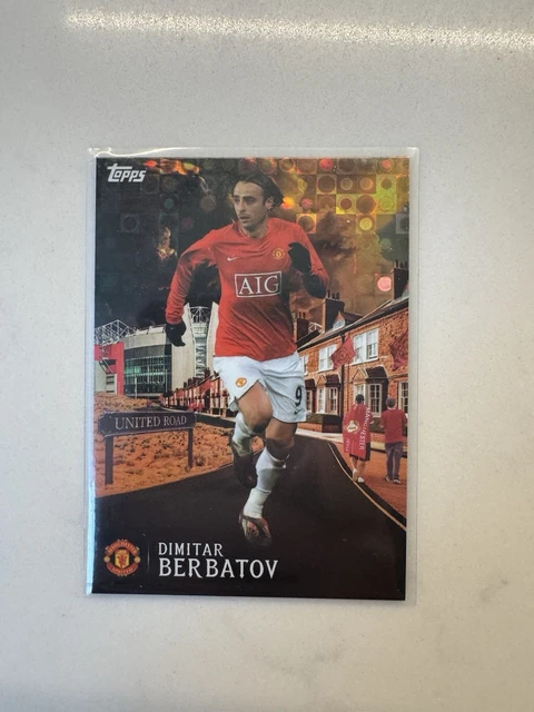 2025/26 Topps Manchester United Team Set Dimitar Berbatov United Road Halo