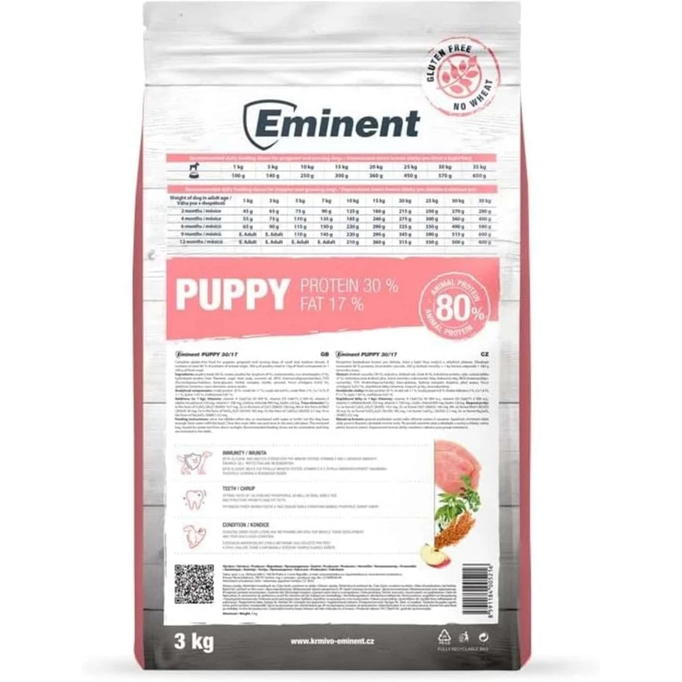 Eminent Puppy 3kg glutenfreies Trockenfutter | Welpen, junge, laktierende Hunde - Bild 2 von 4