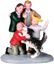 A NEW FRIEND Dog Puppy Adopt Lemax Village Collection 2010 NEW #02795 RETIRED