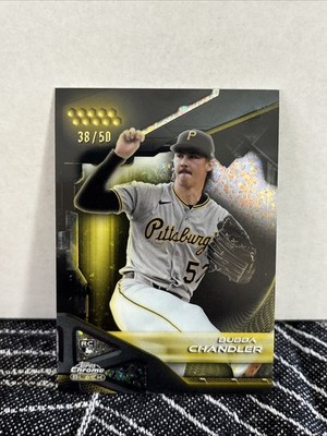 Topps 2026 Chrome Black Bubba Chandler Rookie Serial Numbered #17 Pirates 38/50