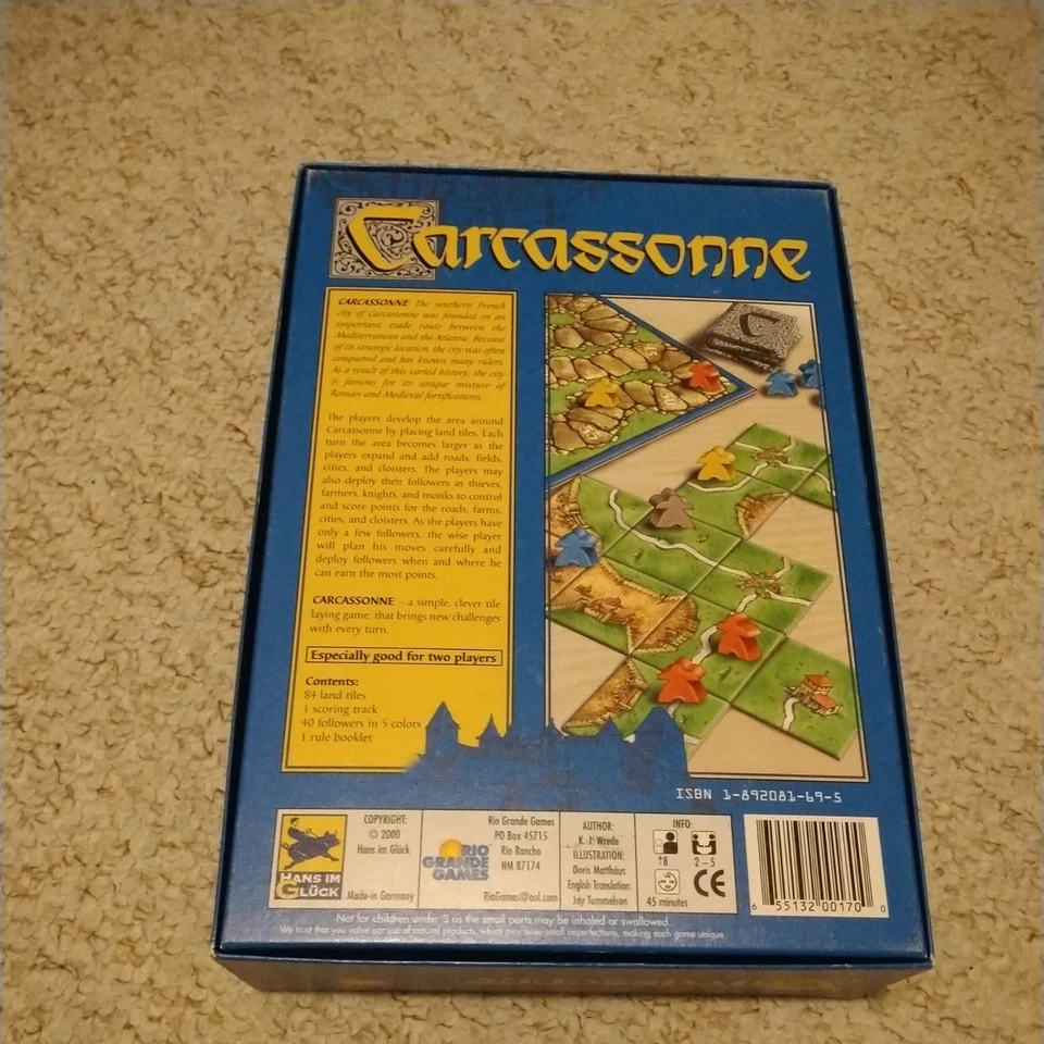Carcassonne Board Game plus expansions Traders & Builders and Inns & Cathedrals  - Image 4 of 4