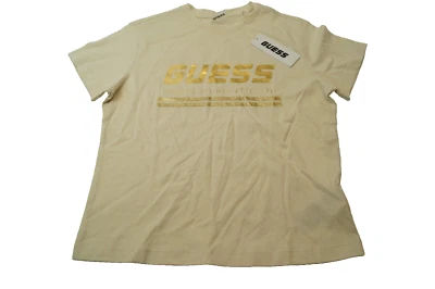 CAMISETA GUESS BEIGE Damen T-Shirt Gr. L - Bild 1 von 3