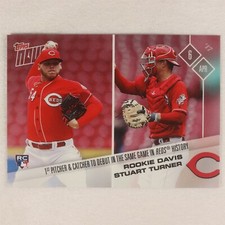 2017 Topps Now Card #16: Cincinnati Reds Rookie Davis / Stuart Turner (RC)