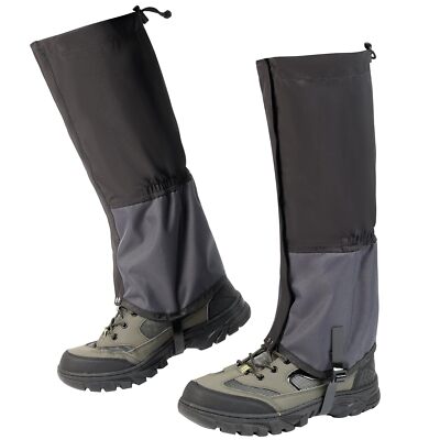 Waterproof Gators for Hiking Boots Shoes 600D Oxford Adjustable Lower Leg Gai...