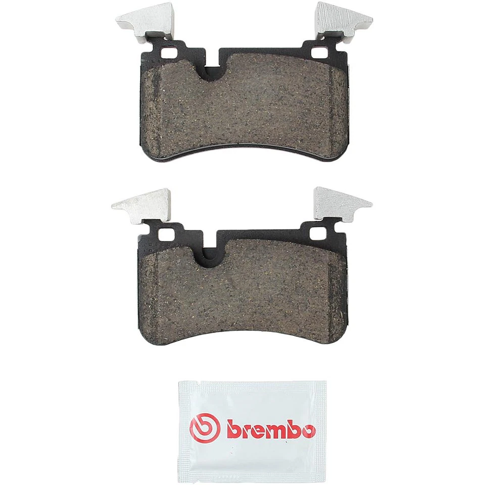 Conjunto de pastilhas de freio dianteiras traseiras Brembo OE cerâmica para 2008-2009 Mercedes-Benz E63 AMG - Imagem 3 de 4