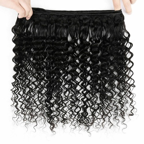 9A Deep Wave Curly 4 Bundles Brazilian Virgin Remy 100% Human Hair Extensions US - 第 4/10 張圖片