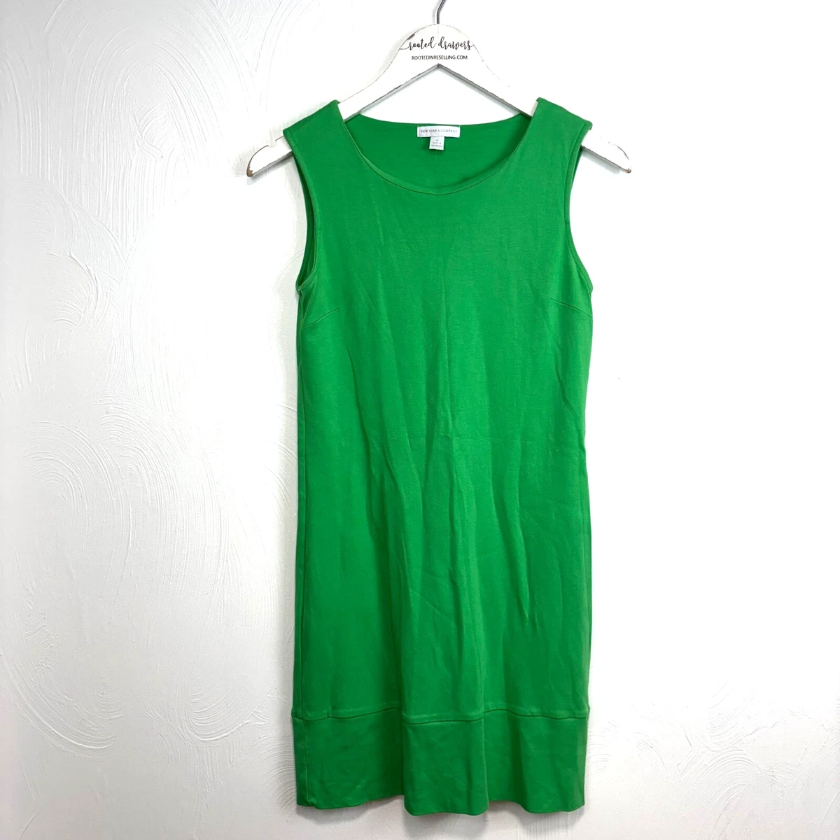 green dress new york and company Manhattan Slip Formal Dress Emerald main image 1