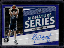2020-21 Donruss Optic Signature Series Purple #31 Greg Ostertag AUTO